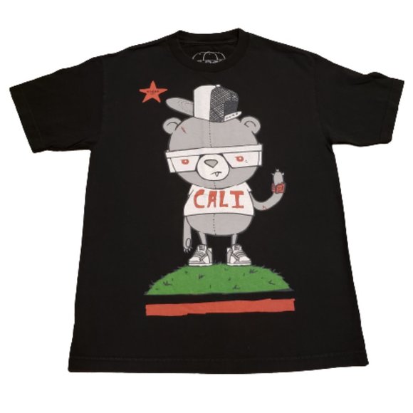 Eldon Cali Bear T-Shirt Tee Black / Multi | Men's Medium M California Republic - Picture 1 of 6
